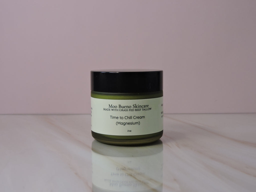 Moo Bueno Time to Chill magnesium cream jar