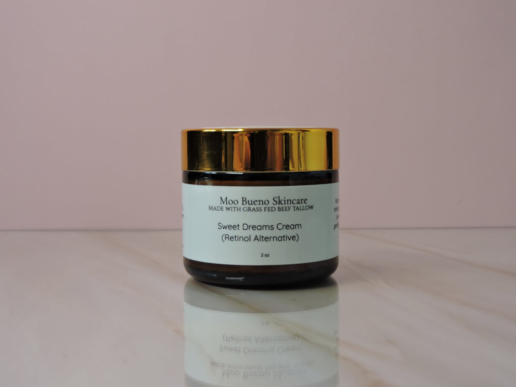 Moo Bueno Sweet Dreams Cream bakuchiol night cream jar