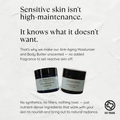 Moo Bueno Skincare The Unscented Duo - Anti-Aging Moisturizer and Tallow Body Butter