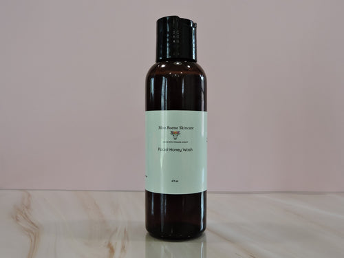 Moo Bueno Honey Facial Wash with raw Uvalde honey and rosehip