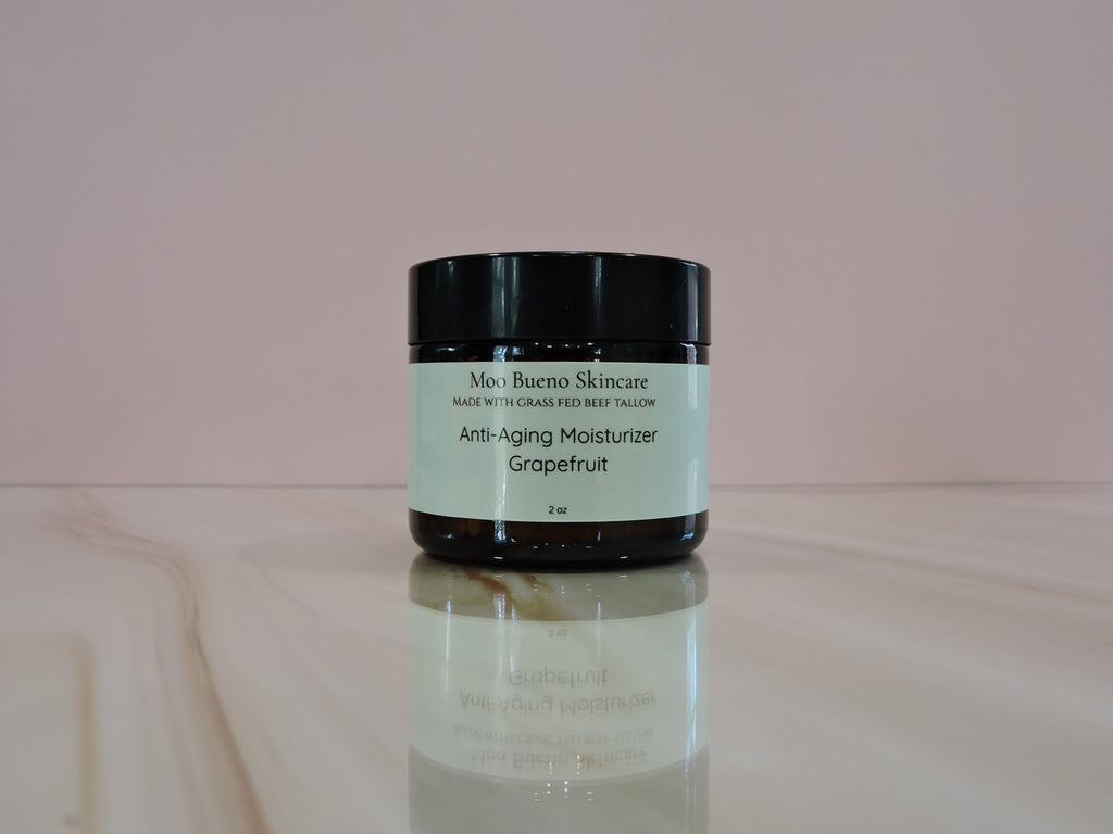 Moo Bueno Anti-Aging Moisturizer grass-fed tallow face cream
