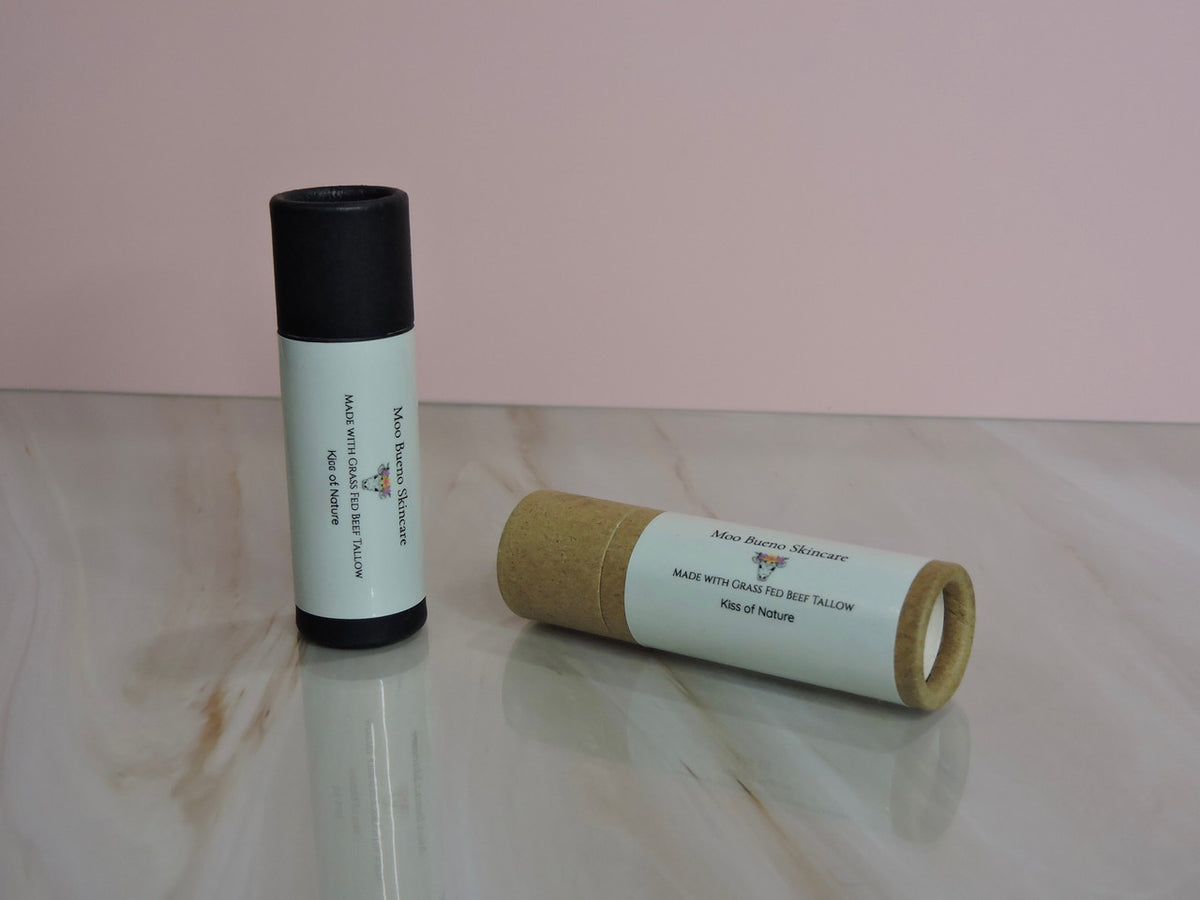 Moo Bueno Kiss of Nature tallow lip balm